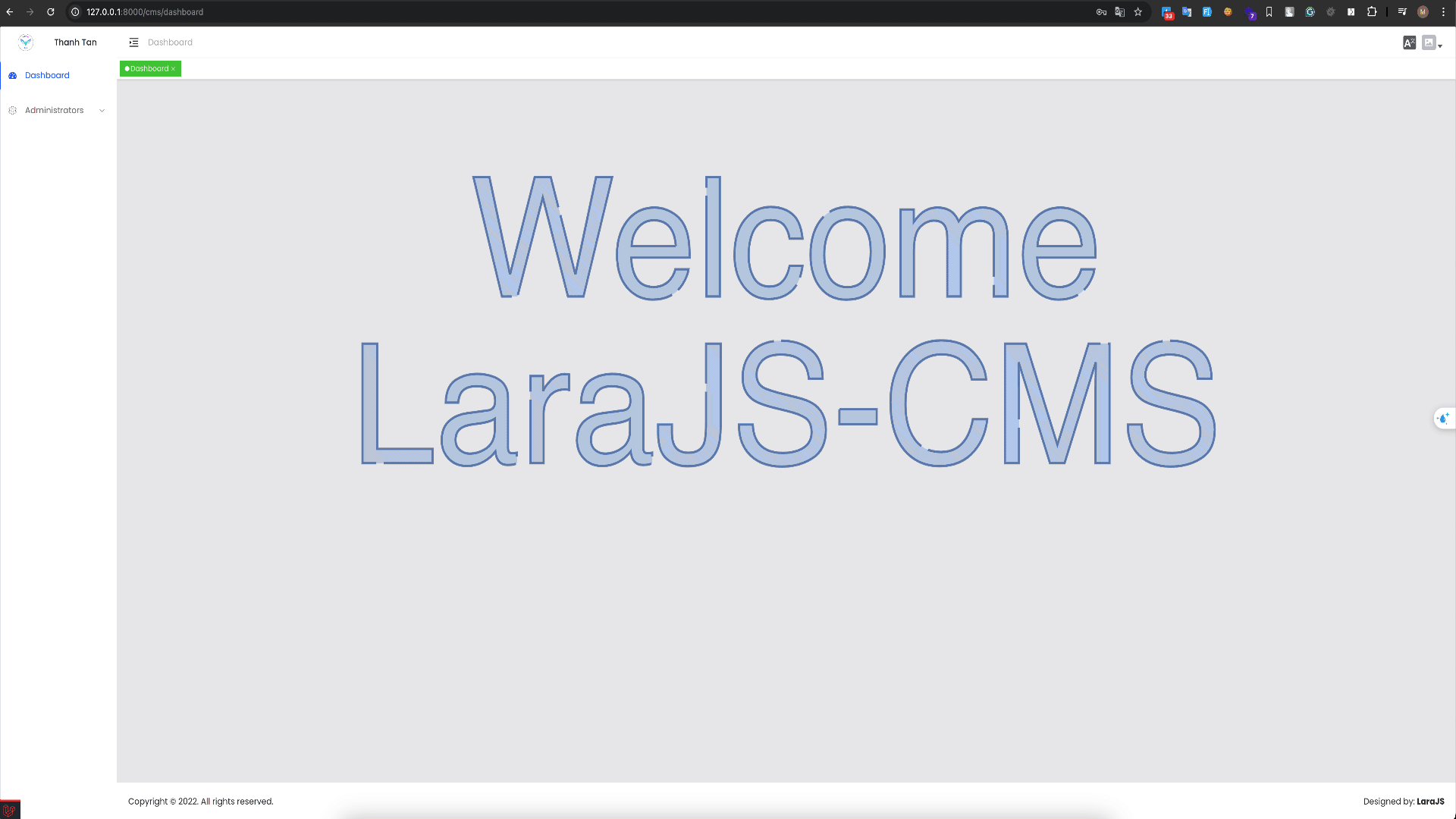 LaraJS Generator in action