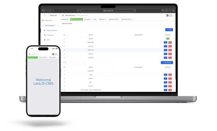LaraJS Platform for Laravel and Vue.js Development